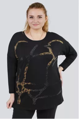 Лонгслів з анімалістичним принтом супер батал