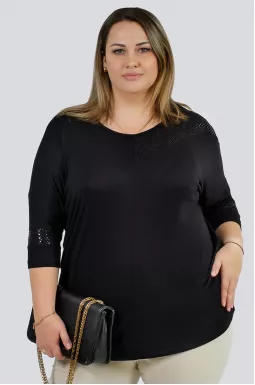 Лонгслів з паєтками великих розмірів