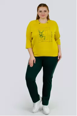 Світшот з абстрактним принтом великих розмірів