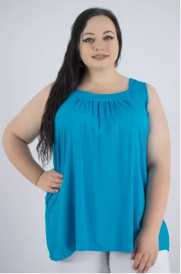 Майка длинная однотонная супер батал