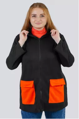 Мастерка  з кольоровими кишенями супер батал