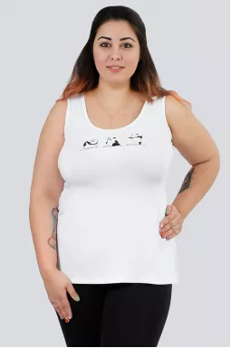 Майка з принтом великих розмірів