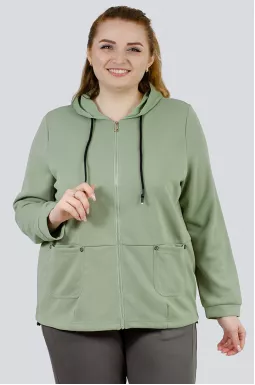 Мастерка трикотажная с карманами больших размеров