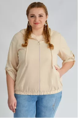 Мастерка лляна великих розмірів