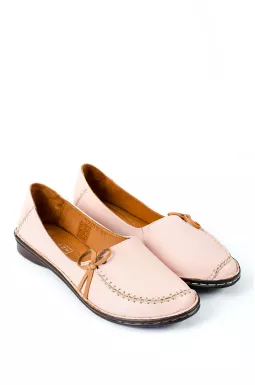 Мокасины кожаные с декором больших размеров