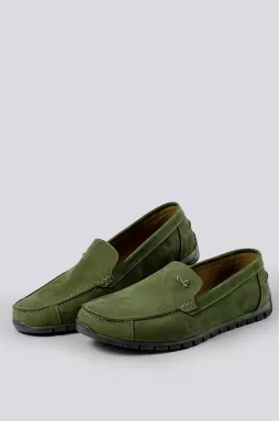 Мокасини оливкові великих розмірів