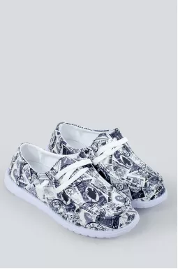 Мокасини в принт на широкі ніжки великих розмірів