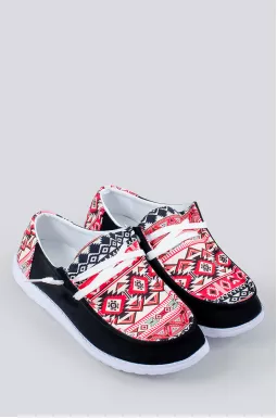 Мокасини в орнамент великих розмірів