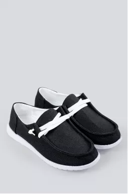 Мокасини чорні на широкі ніжки великих розмірів