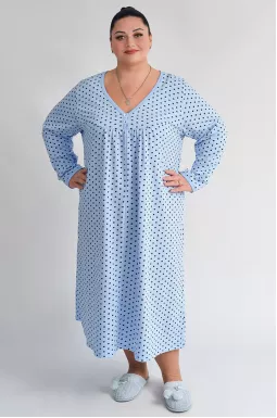 Довга тепла нічна сорочка супер батал 