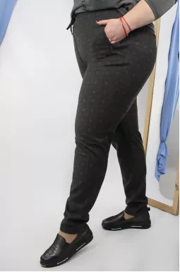 Брюки зауженные теплые супер батал