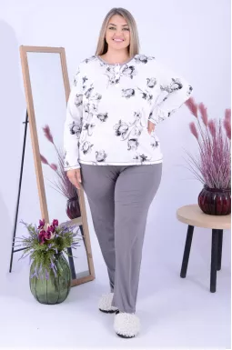 Пижама с брюками батал