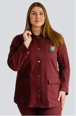 Піджак джинсовий великих розмірів