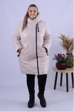 Пальто холлофайбер без принта супер батал