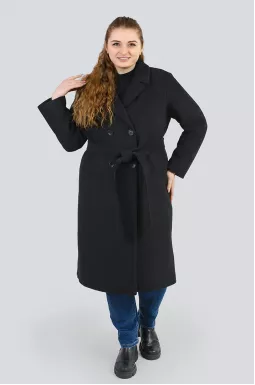 Классическое кашемировое пальто с поясом