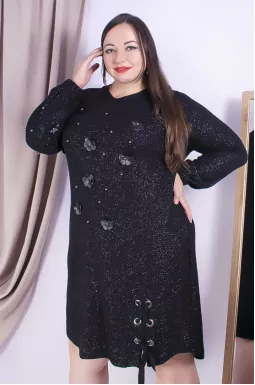 Платье повседневное короткое батал