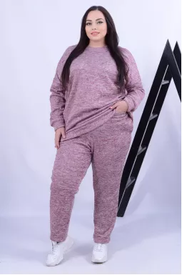 Прогулочный костюм без молнии в трех цветах батал