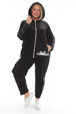 Прогулочный теплый костюм с молнией Турция батал