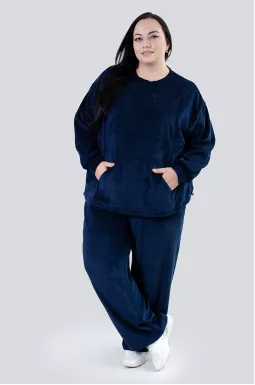 Вельветовый прогулочный костюм супер батал