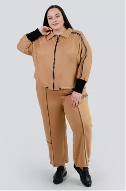 Прогулочный трикотажный костюм батал