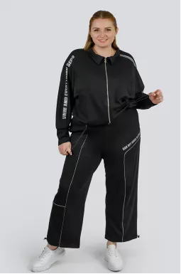 Прогулочный костюм с застежкой больших размеров