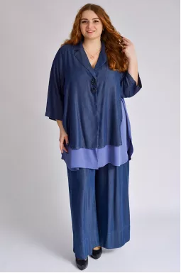 Костюм - брюки с украшениями больших размеров