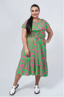 Сарафан-платье с поясом супер батал