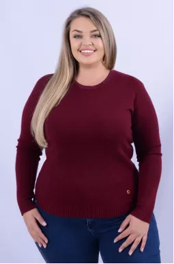 Теплий базовий джемпер батал