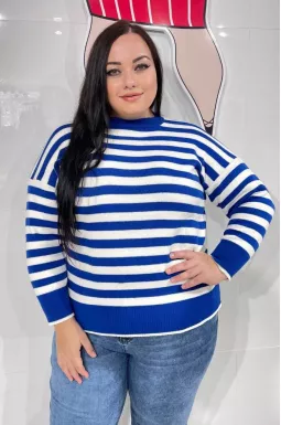 Джемпер короткий в'язаний в різних кольорах в смужку