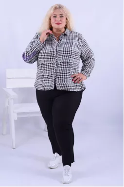 Сорочка довга з малюнком і намистинками супер батал