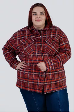 Сорочка байкова в клітинку в різних кольорах батал