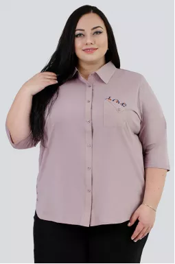 Сорочка з декором великих розмірів 1+1=3