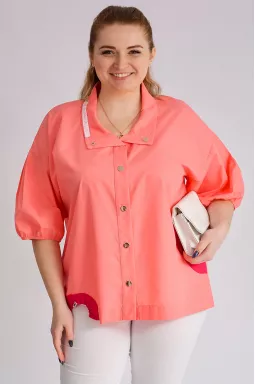 Сорочка довга з декором великих розмірів