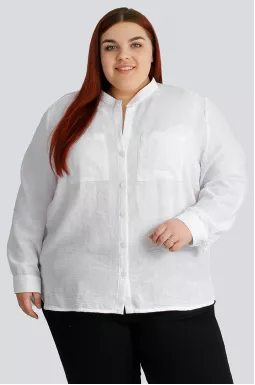 Сорочка біла жатка великих розмірів