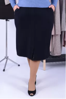 Спідниця в'язана з блискітками міді батал