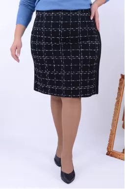 Спідниця міді у клітинку
