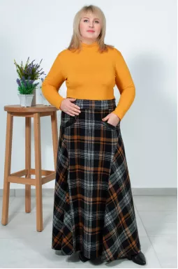 Спідниця максі тепла супер батал