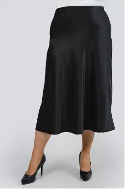 Чорна спідниця кльош батал
