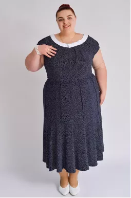 Спідниця міді в принт великих розмірів