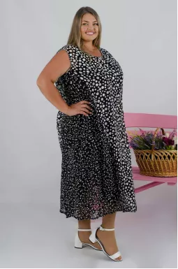 Сарафан в горох батал