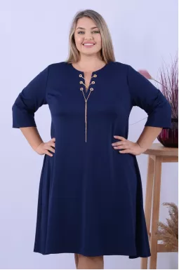 Сукня з аксесуаром батал