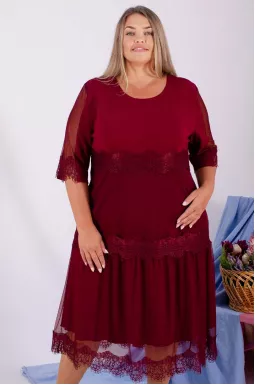 Платье миди батал