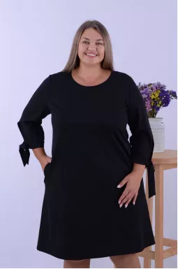 Сукня міді однотонна супер батал