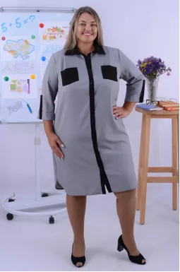 Сукня міді офісна супер батал