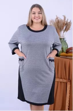 Сукня міні футляр з кишенями супер батал