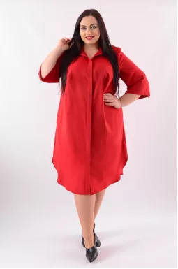 Сукня-сорочка стрейч шифон супер батал