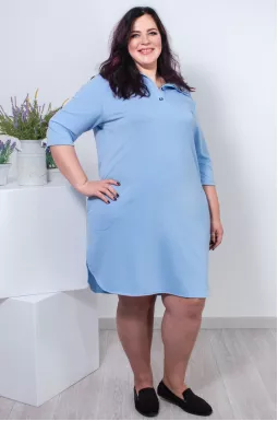 Сукня міді в ніжних кольорах супер батал