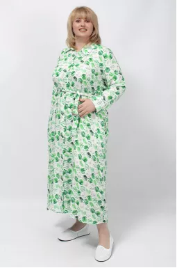 Яскрава сукня максі з поясом супер батал 