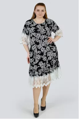 Платье с кружевом больших размеров