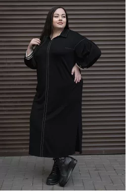 Сукня міді у стилі спорт шик батал